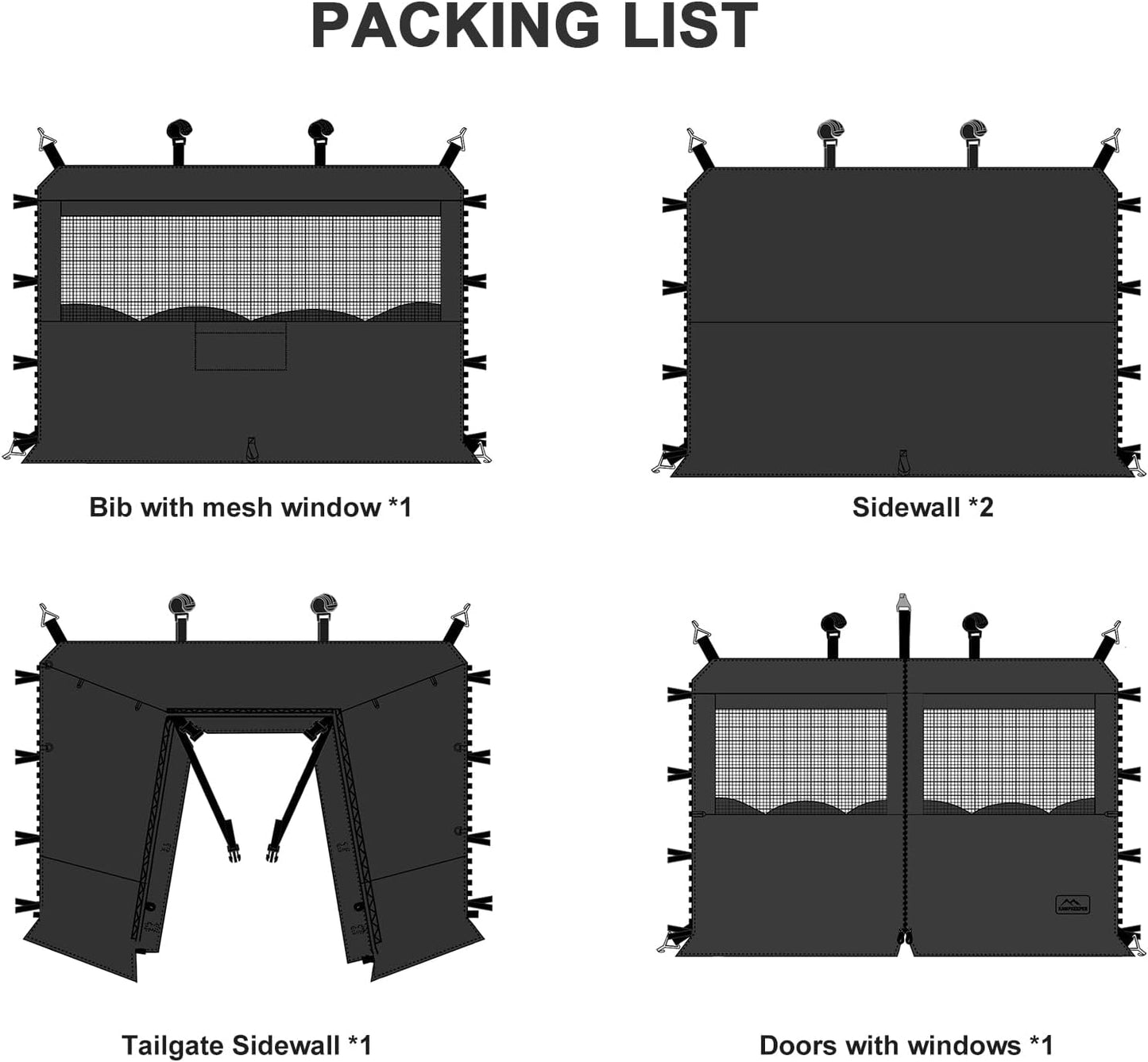 Awning Extended Sidewall