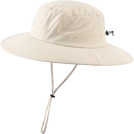 UPF 50+ Sun Hats for Men Women Foldable Wide Brim Fishing Hat Quick Dry Summer Outdoor Garden Safari Bucket Hat