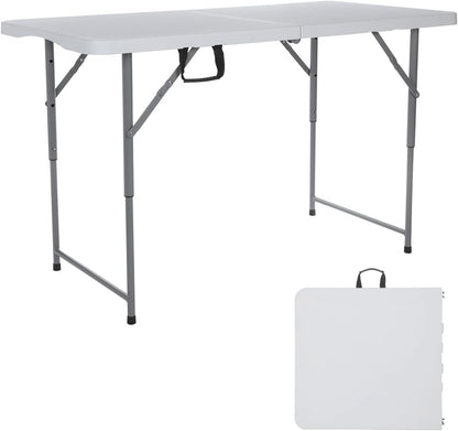 4ft Folding Table Outdoor Tables Picnic Table Barbecue Camping Tables Courtyard Leisure Portable Tables Balcony Table