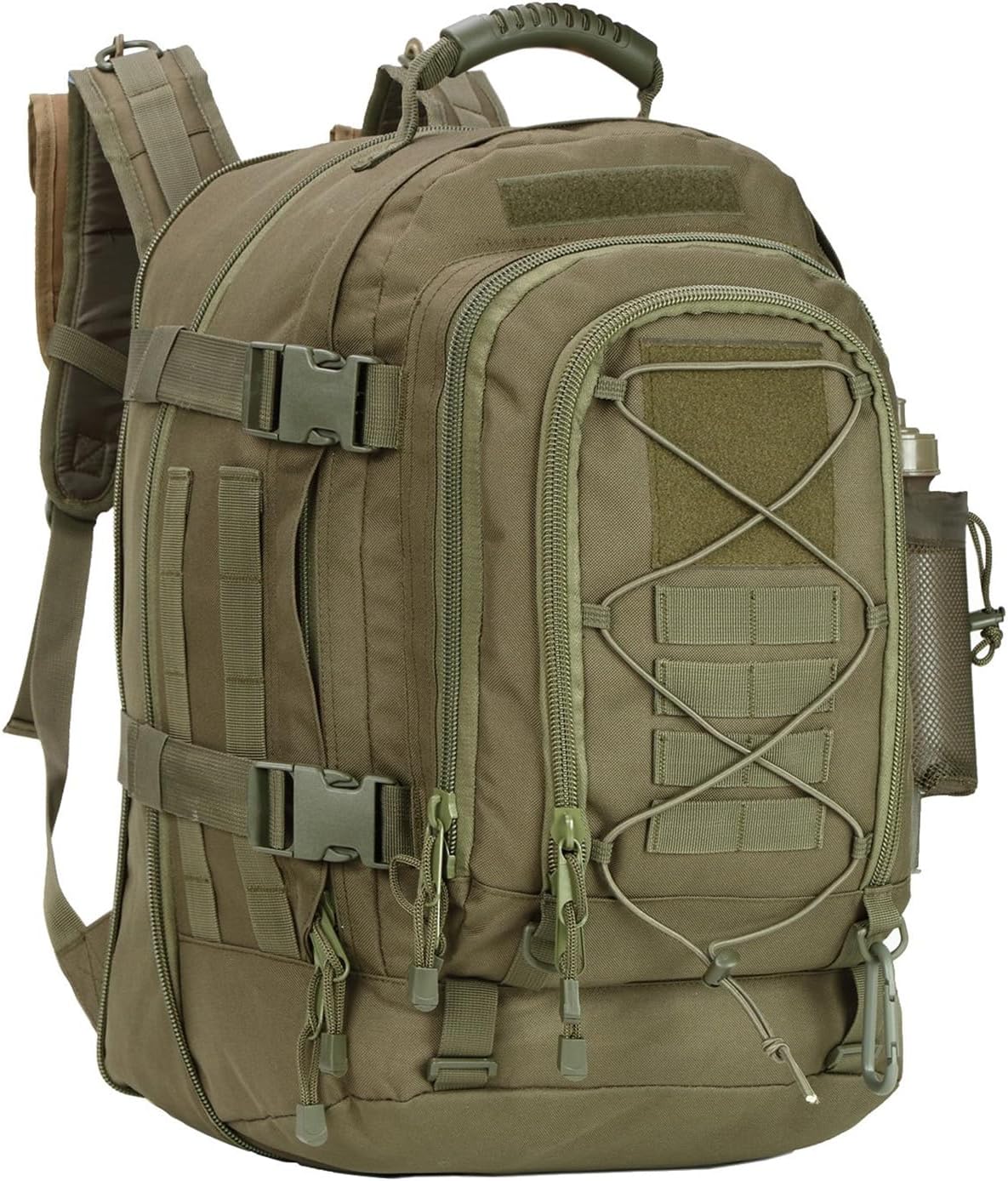 Large Military  3 Day Pack Expandable Backpack Army Daypack for Outdoor Hiking Hunting (Green)
