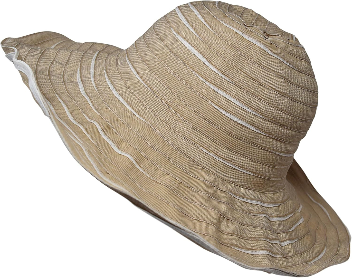 Packable Reversible  Sun Shade Beach Hat, Adjustable Wide Shapeable Brim, SPF UPF 50 UV Protection